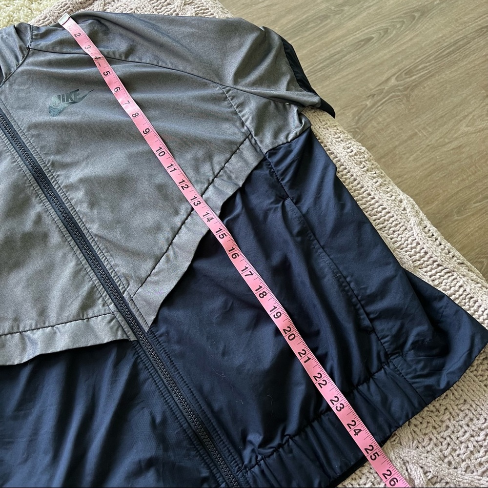 NIKE Womens Two Tone Blue Sports Windrunner Jacket with Hood Size XL - Picture 11 of 12